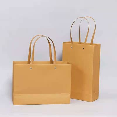 Customized Logo Black Luxury Shopping Gift Paper Bag With Handle with Flexo Printing