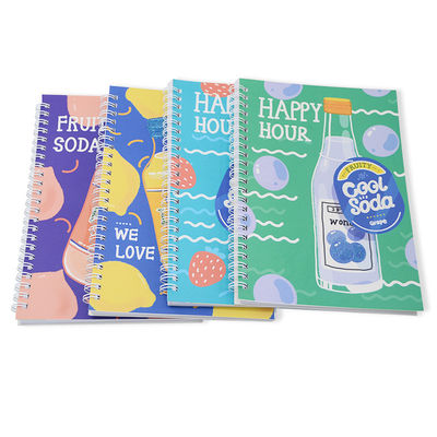 Custom A5 Gold Wire Journal Note Book With Spiral Binding And Personalized Cover Design