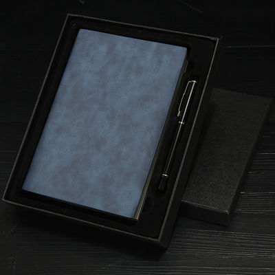 Business Journal Custom A5 Planner PU Leather Notebook Set with Logo and Paper Cover