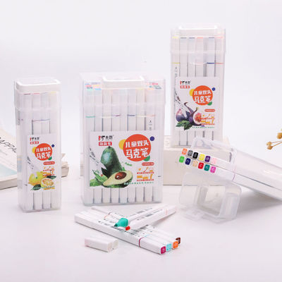 Student Painting Watercolor Art Marker Pen with Custom Logo and Dual-Side Writing