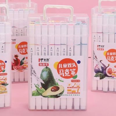 Student Painting Watercolor Art Marker Pen with Custom Logo and Dual-Side Writing