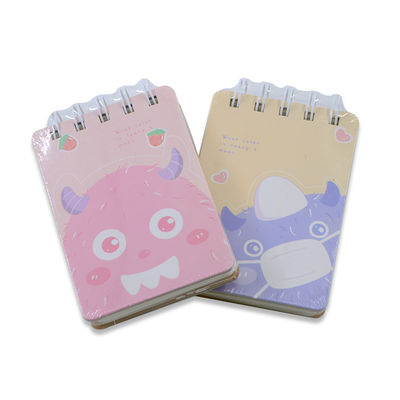 Mini Notebook with Cute Cartoon Print Customized Elastic Kawaii Student Stationery