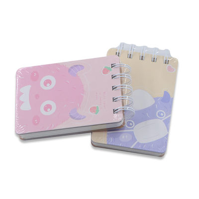 Mini Notebook with Cute Cartoon Print Customized Elastic Kawaii Student Stationery