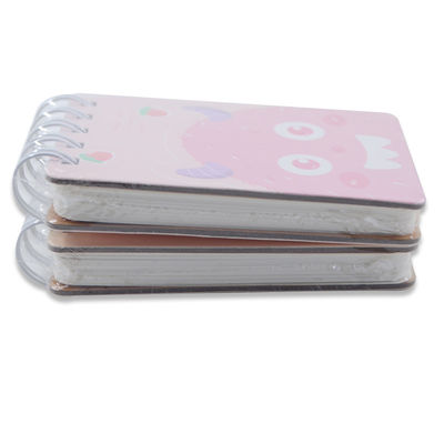 Mini Notebook with Cute Cartoon Print Customized Elastic Kawaii Student Stationery