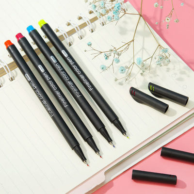 Watercolor Art Marker Pen Set of 12 Fine Point Markers for Writing and Fineliner Art