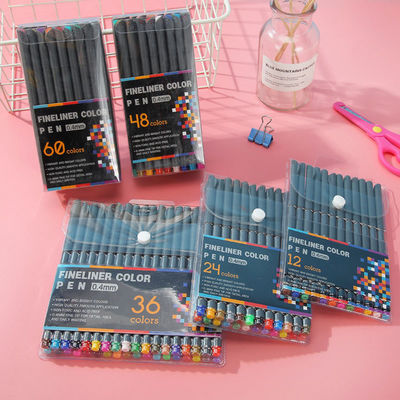 Watercolor Art Marker Pen Set of 12 Fine Point Markers for Writing and Fineliner Art