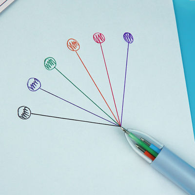 Multi-color Ballpoint Pen with Heat Sensitive Erasable Ink 6 Colors Writing Width 0.7mm