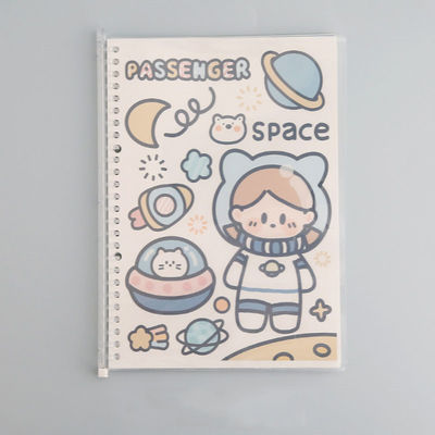 Cute B5 Removable Notes Learning Kraft Notebook with Customized Logo and 80 Inner Sheets