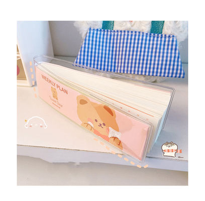 Cartoon Bear Week Plan Lovely Portable Mini Pocket Book Korean Ins Style Student Notepad
