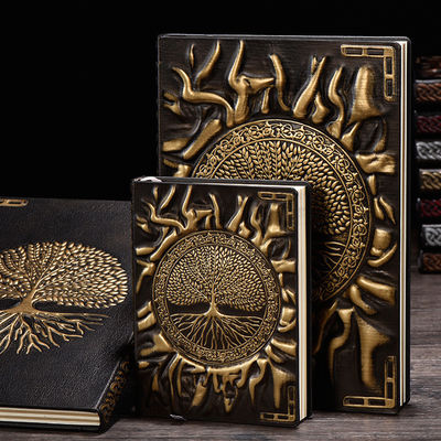Business Notetaking Hardcover Notepad with Color PU Leather Cover and Custom Design