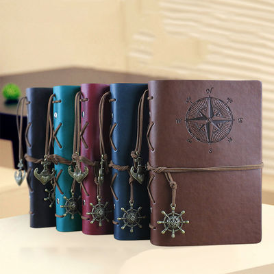LOGO Customized Logo A5/A6 PU Leather Notepad Customizable Creative Stationery Notebook