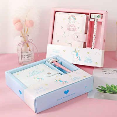 Customized Logo Imitation Leather Notepad Hand Ledger Notebook And Pen Stationery Set