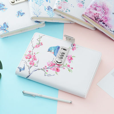 Custom Personal Diary With Lock Code Thick Notepad Leather Office School Supplies Notebook