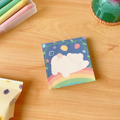 Cute Bear Self Sticky To Do List Note Pad for School Office 2022 Stationery Supplies